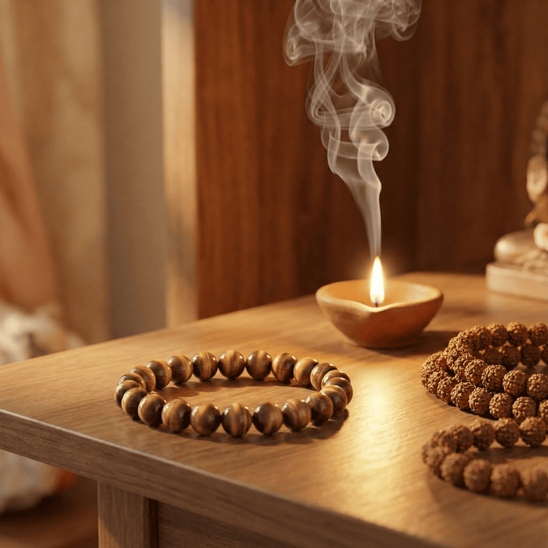Brown Tiger Eye Courage Bracelet - Confidence & Clear Focus